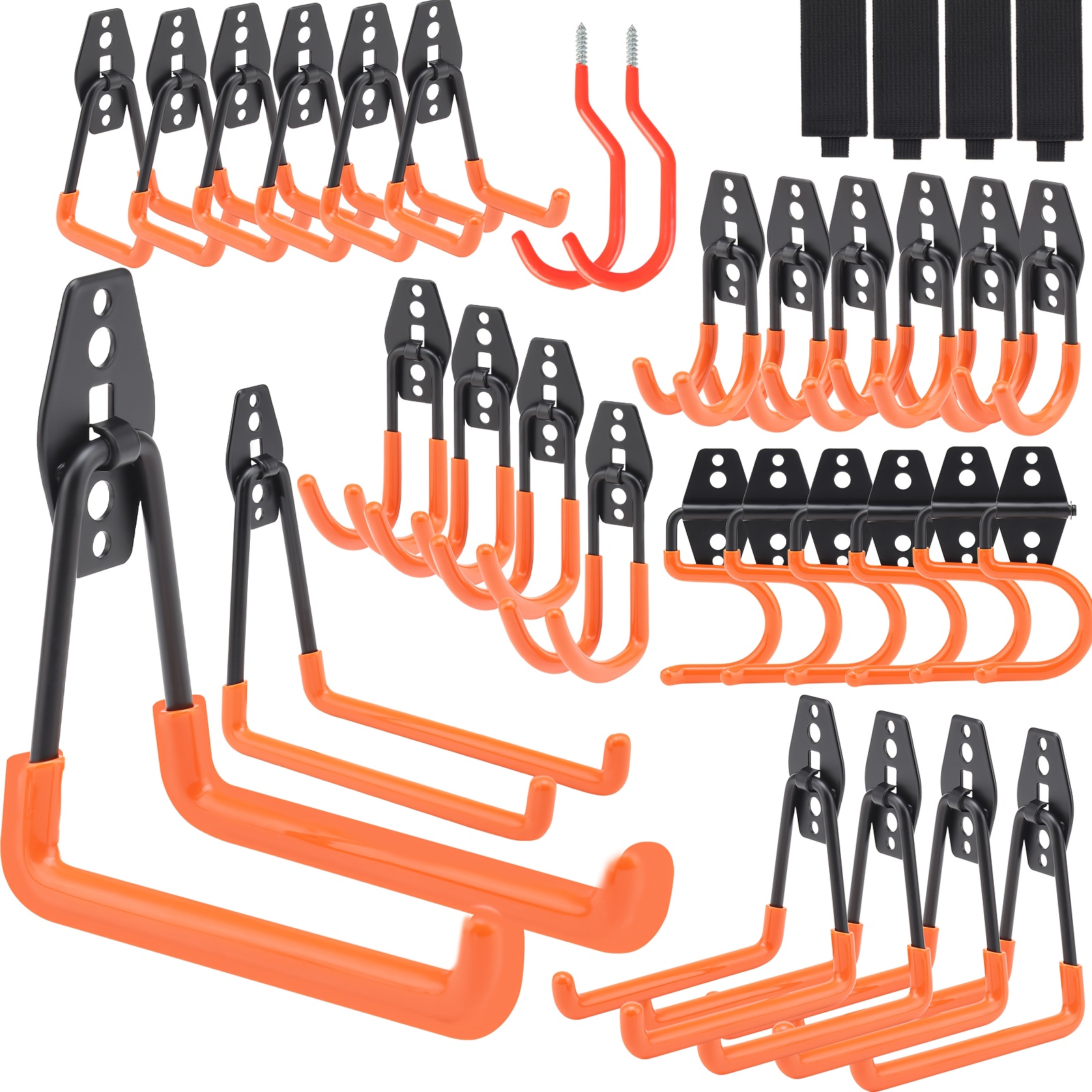 Gardening Tools And Equipment - 14+2/26+2/34pcs Heavy Duty Garage Storage Hooks,