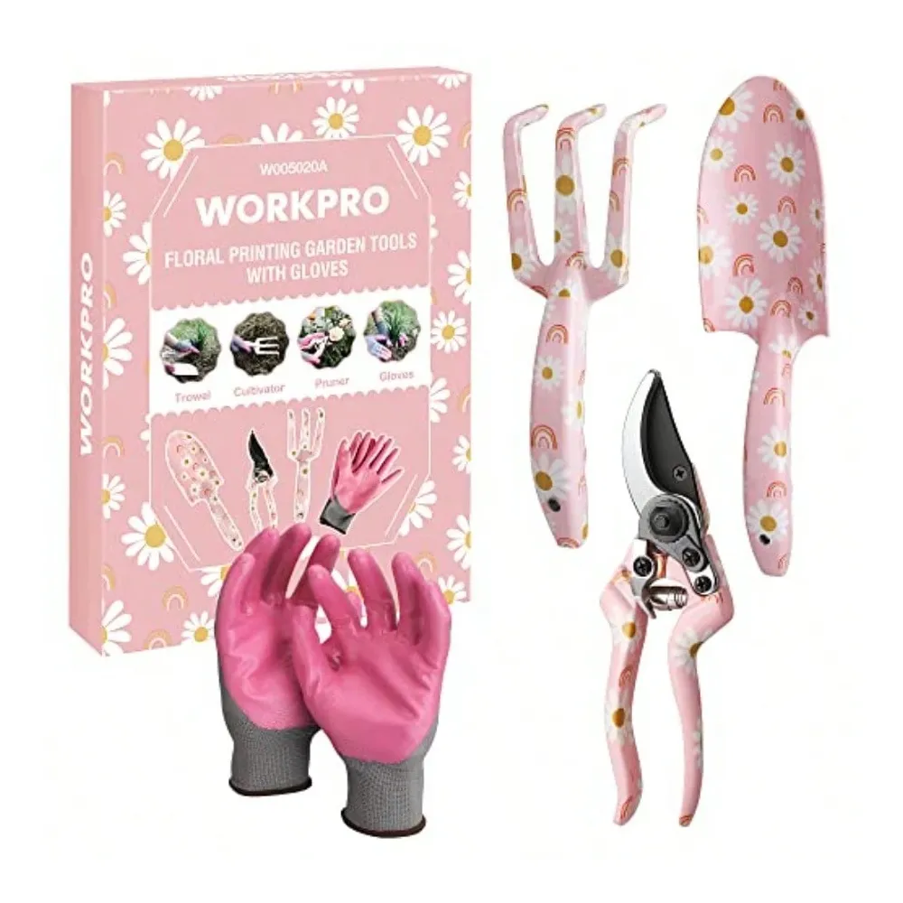 Gardening Tools Pink - Aluminum Garden Tool Set 4PCS Heavy