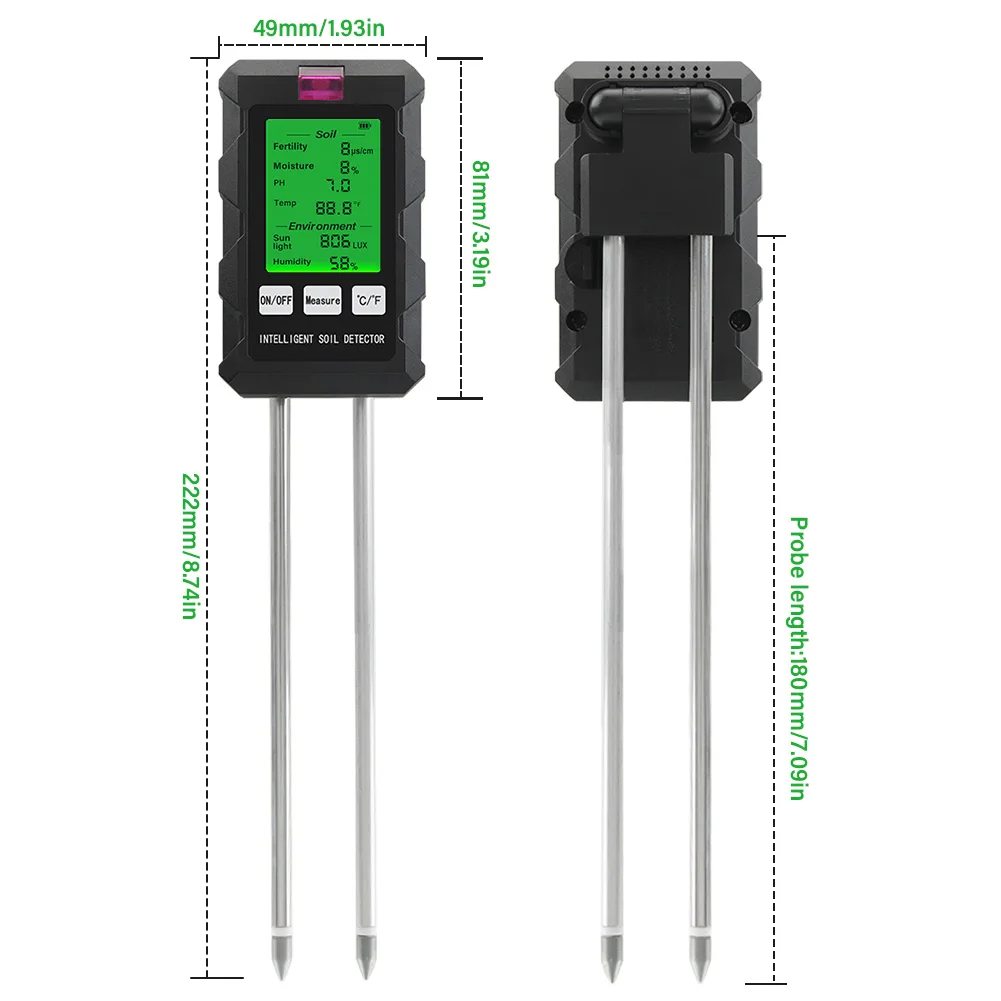 Moisture Meter Plant - ST03 Six-in-One Soil Tester Moisture Meter