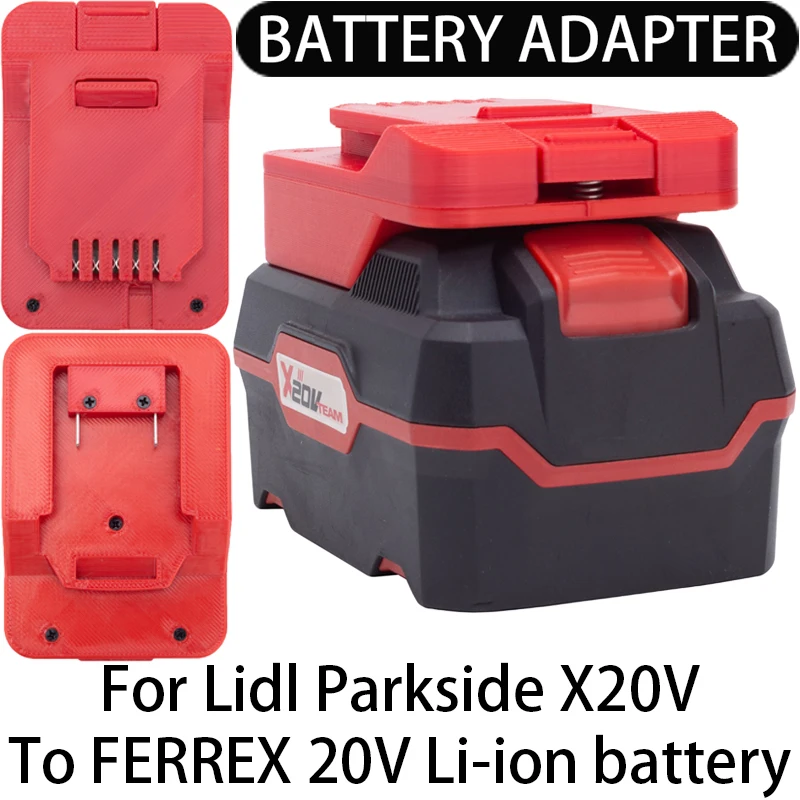 Gardening Tools Lidl - Adapter/Converter For Aldi FERREX 20V Li-ion