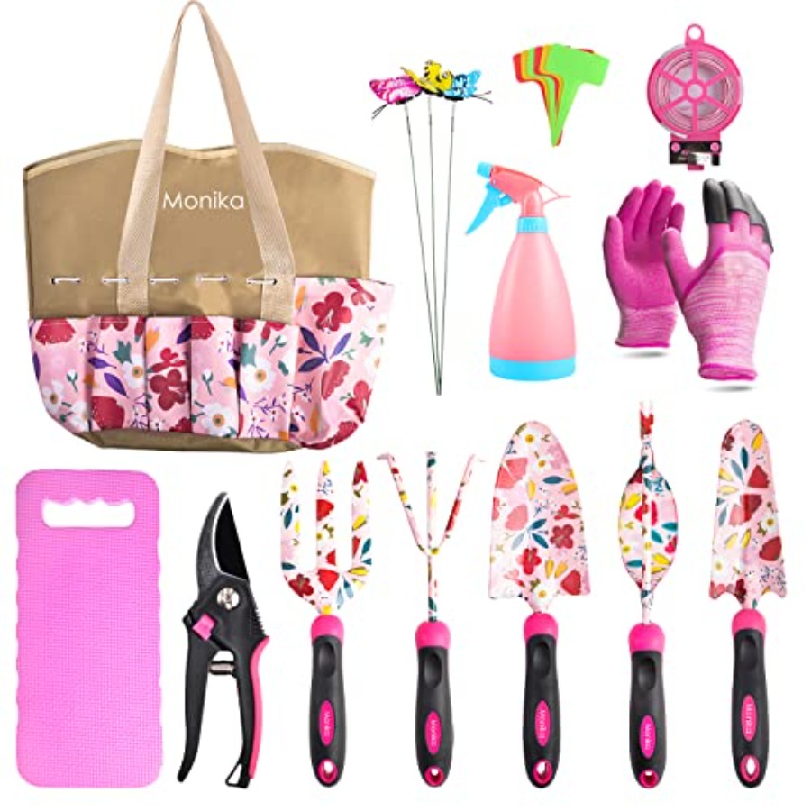 Gardening Tools Pink - 20-Piece Gardening Tool Set for Women