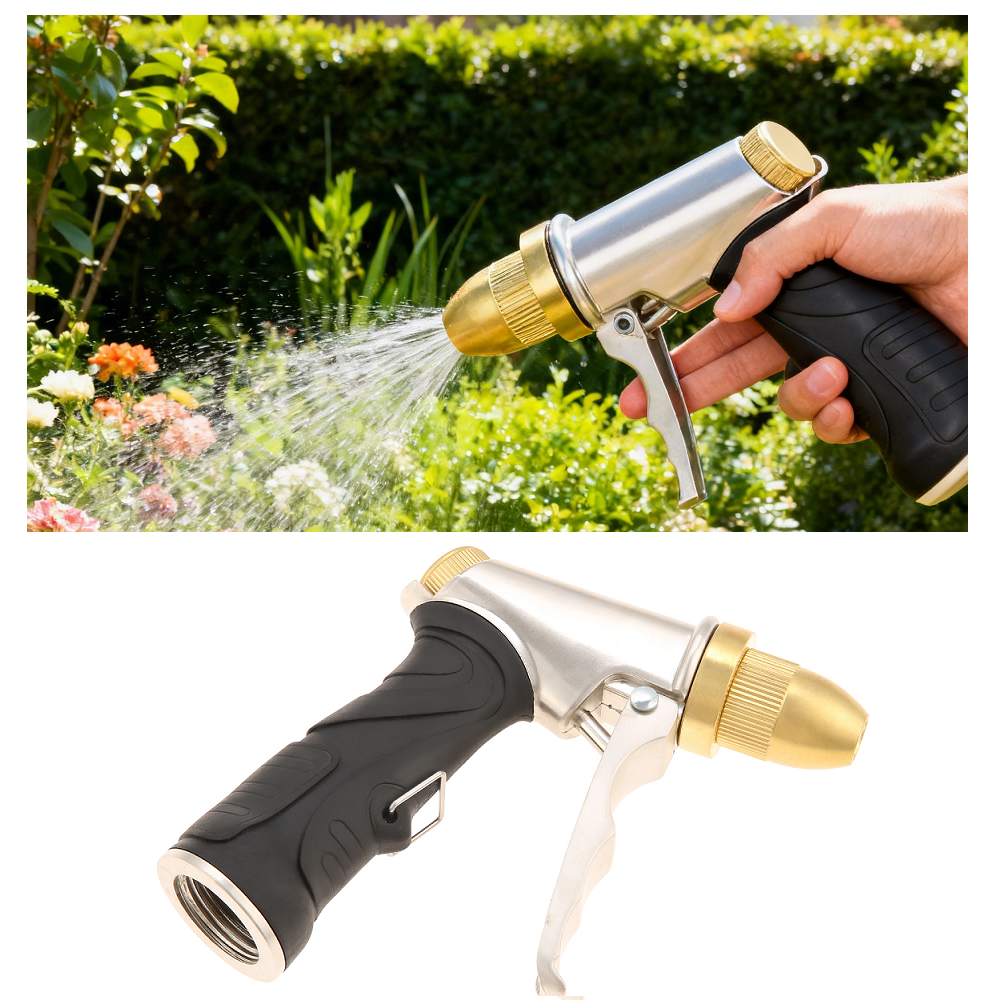 Metal Garden Hose Spray Nozzle - Gardening Tools And Equipment 评论和价格