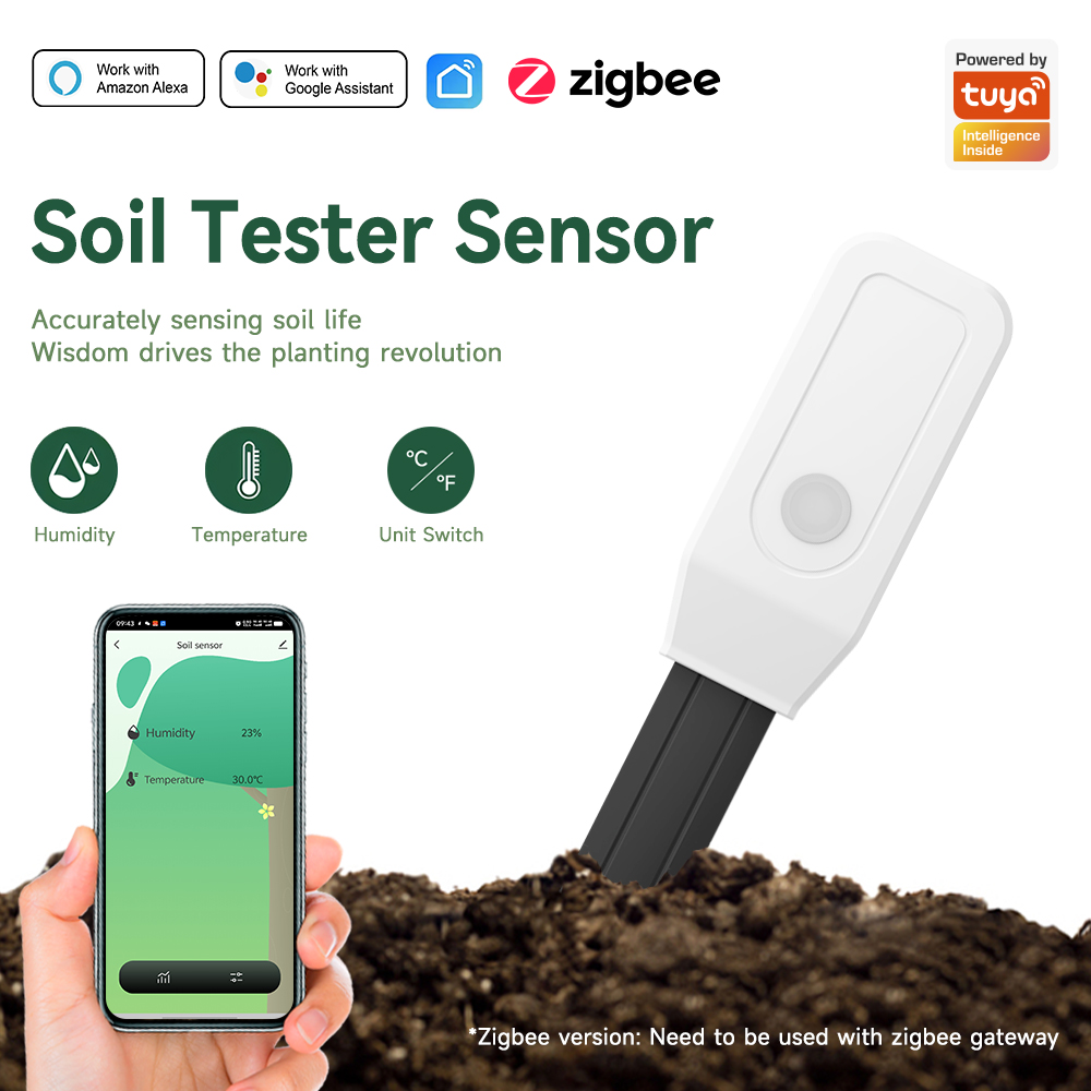 Smart Soil Tester Sensor, Zigb - Moisture Meter Plant 评论和价格