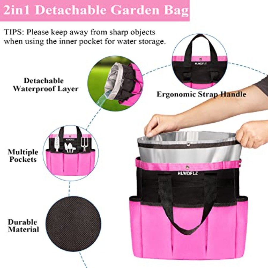 Pink Garden Tool Set for Women - Gardening Tools Pink 评论和价格