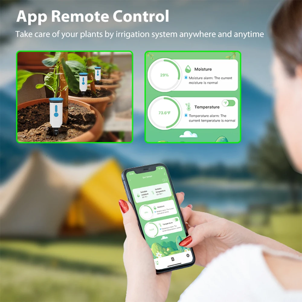 Haozee Tuya Smart WiFi Soil Mo - Moisture Meter Plant 评论和价格