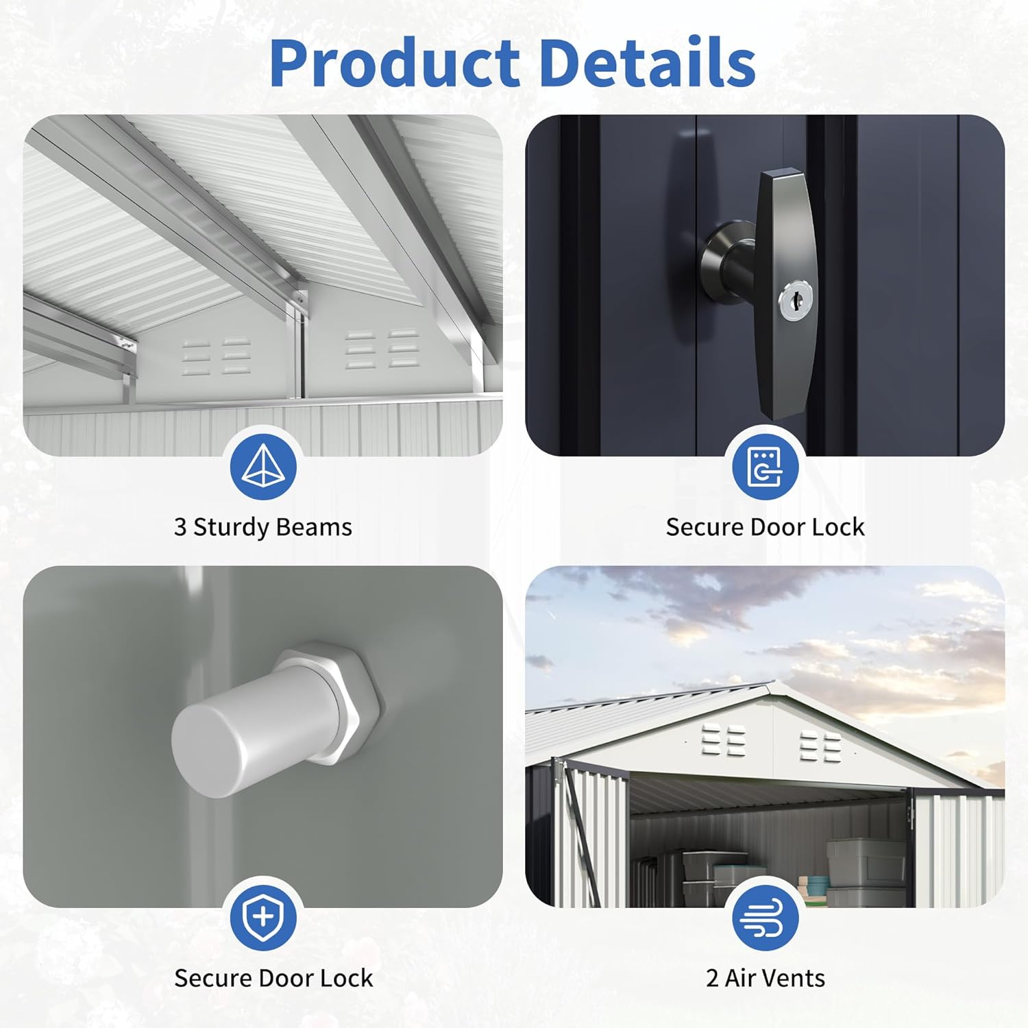 12x14 FT Storage Shed,Garden S - Gardening Tools Storage 评论和价格