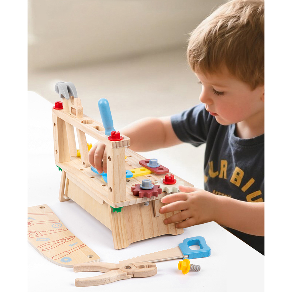 Wooden Tool Bench for Kids,Mon - Gardening Tools For Kids 评论和价格