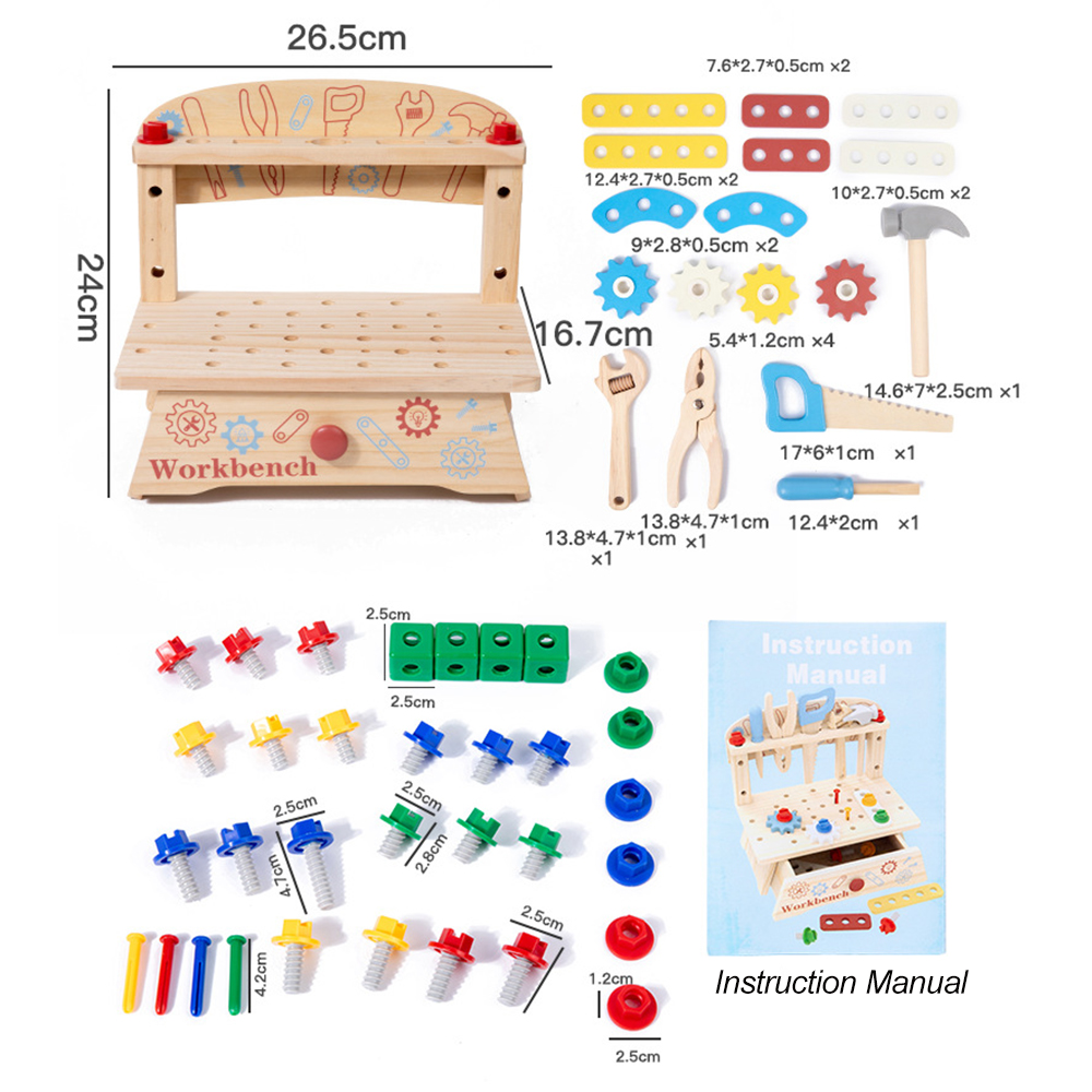 Wooden Tool Bench for Kids,Mon - Gardening Tools For Kids 评论和价格