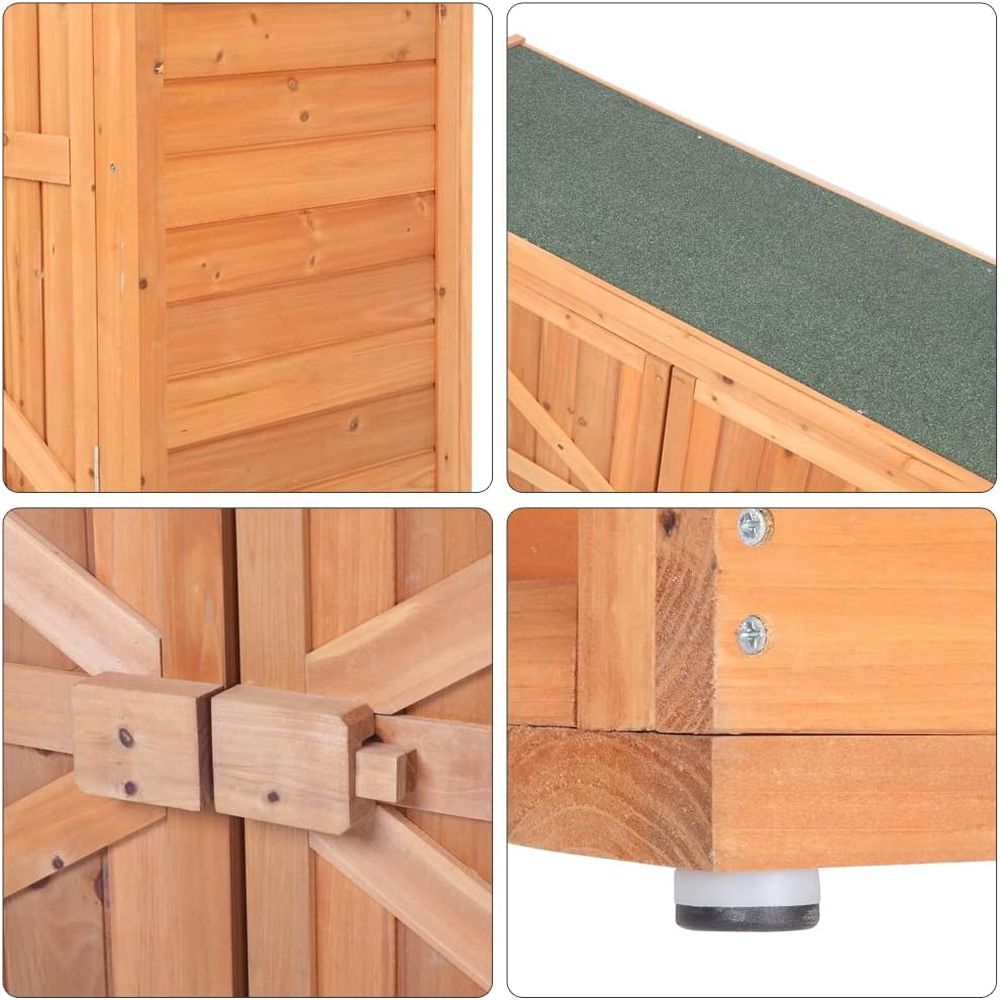 Extra Large Outdoor Wooden Sto - Gardening Tools Storage 评论和价格