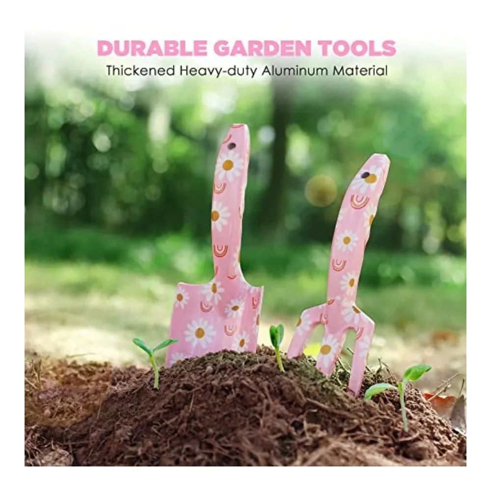 Aluminum Garden Tool Set 4PCS  - Gardening Tools Pink 评论和价格
