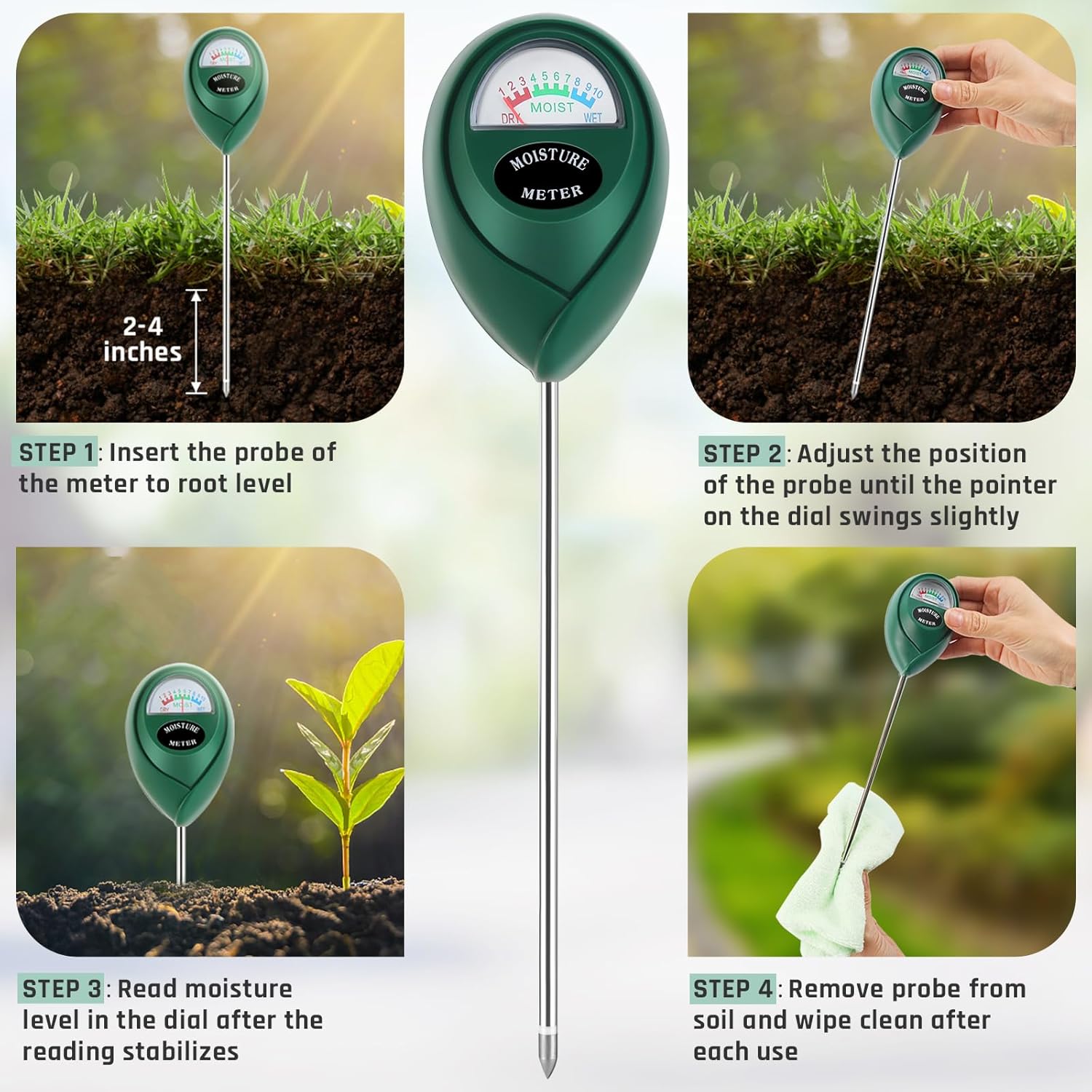 Soil Moisture Meter for Plants - Moisture Meter Plant 评论和价格