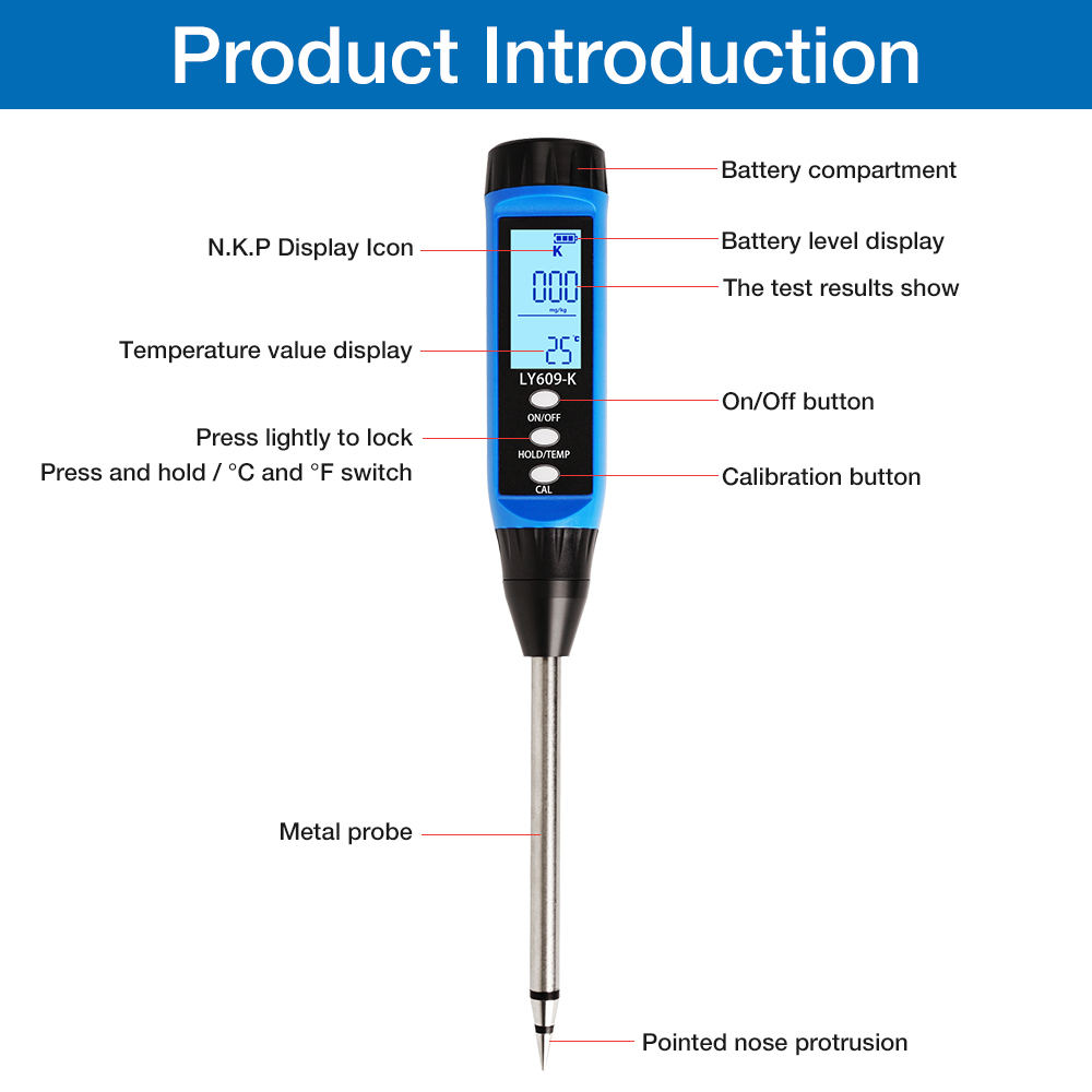 High-Precision Portable NPK So - Moisture Meter Plant 评论和价格