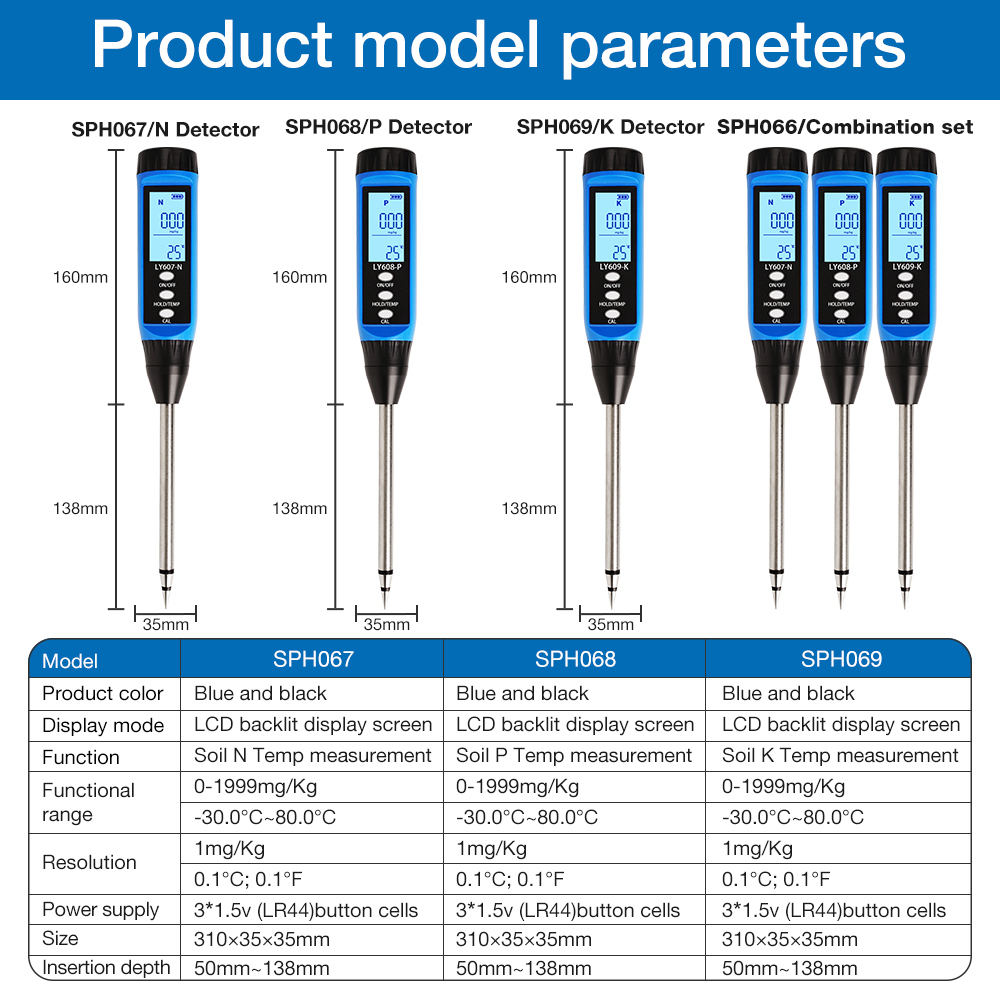 High-Precision Portable NPK So - Moisture Meter Plant 评论和价格