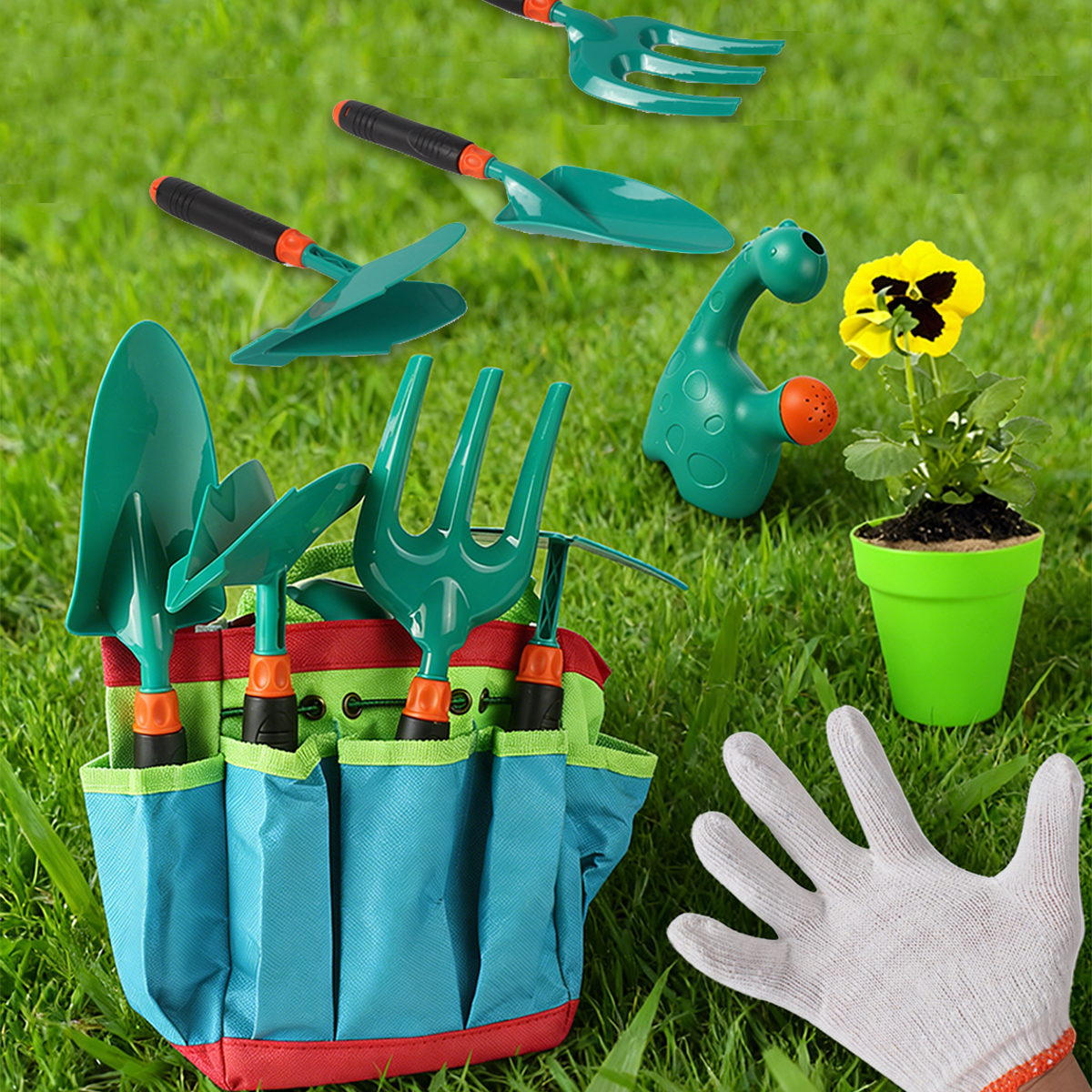Gardening Tool Set Toys for ki - Gardening Tools For Kids 评论和价格
