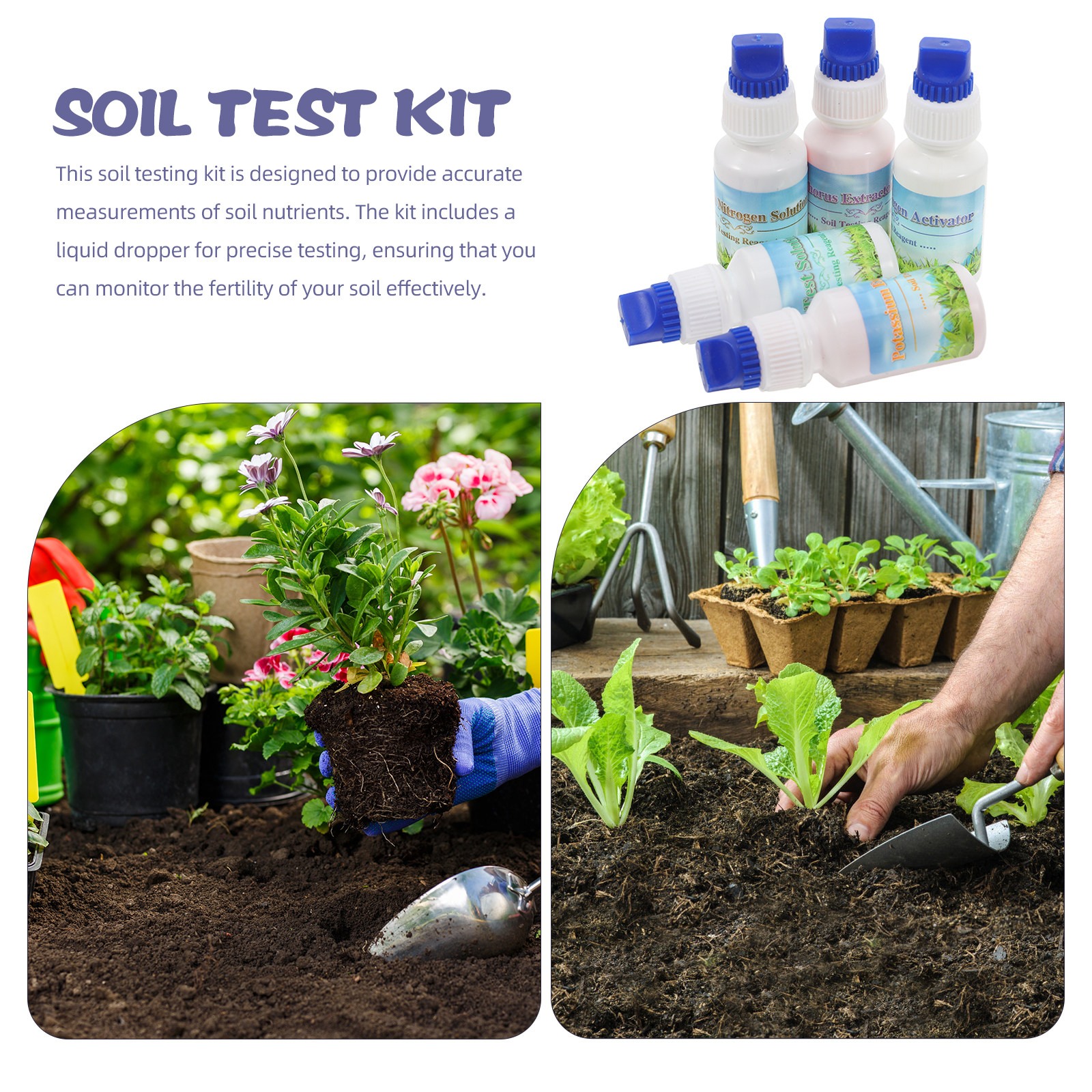 Professional Soil Test Kit Tes - Moisture Meter Plant 评论和价格