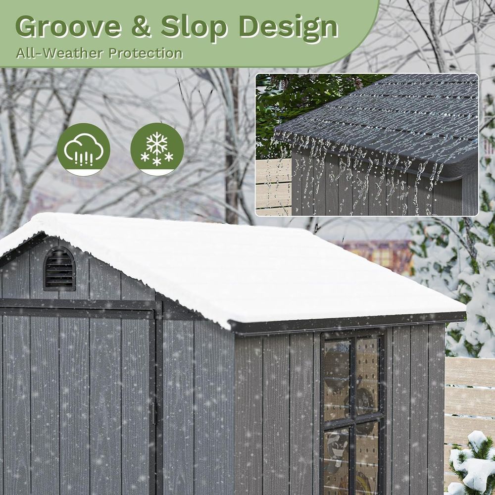 4x4 Plastic Outdoor Storage Sh - Gardening Tools Storage 评论和价格