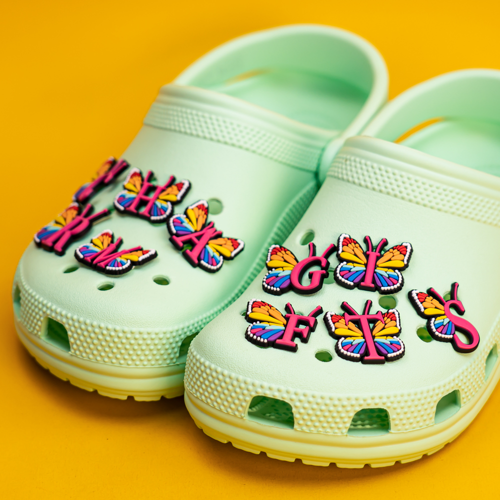 1pcs Colourful butterfly Shoe  - Gardening Tools Pink 评论和价格