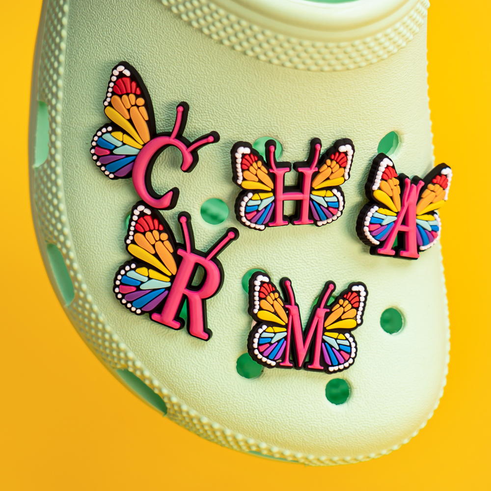1pcs Colourful butterfly Shoe  - Gardening Tools Pink 评论和价格