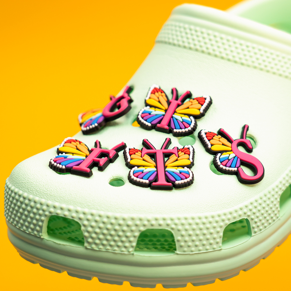 1pcs Colourful butterfly Shoe  - Gardening Tools Pink 评论和价格