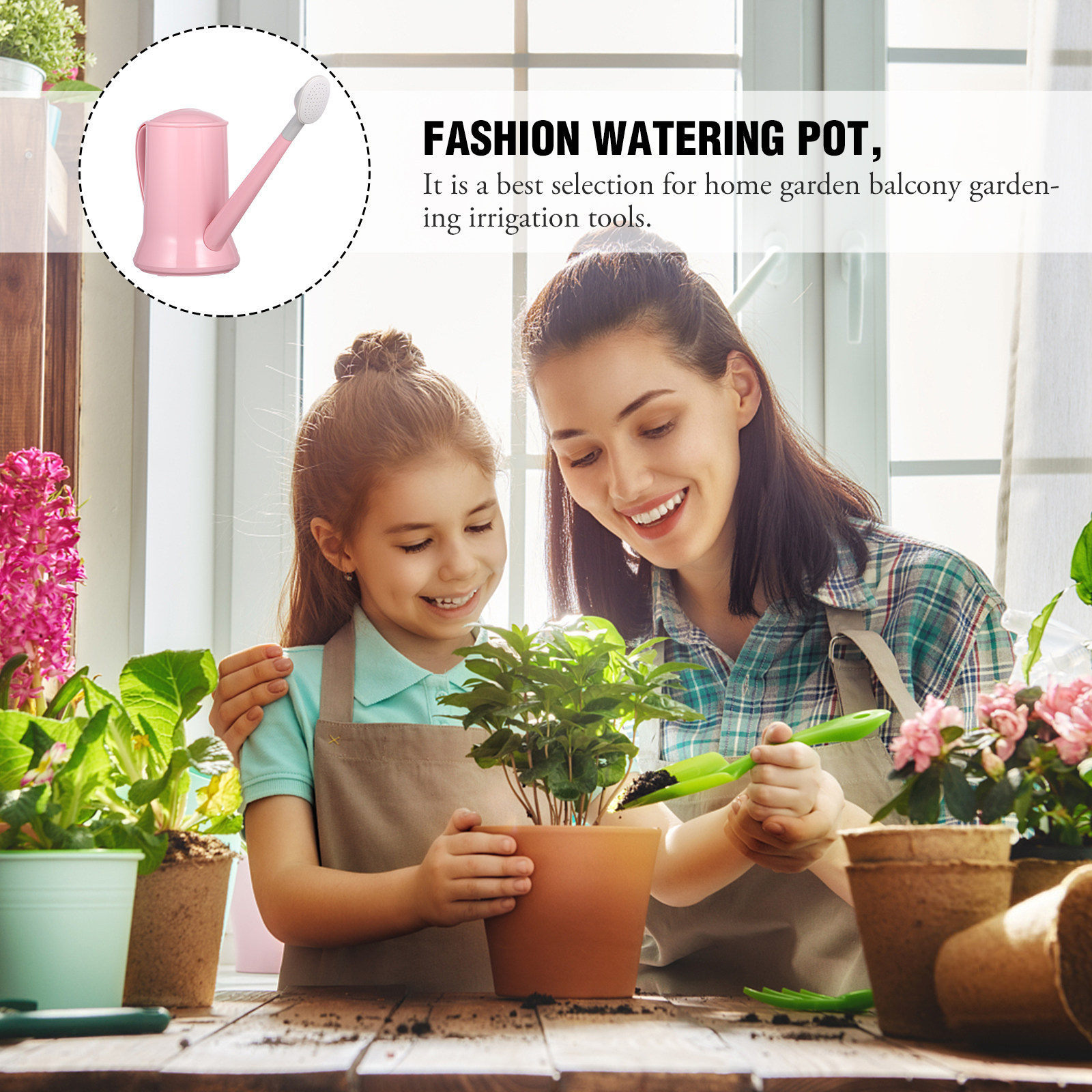 Thicken Plastic Watering Pot P - Gardening Tools Pink 评论和价格