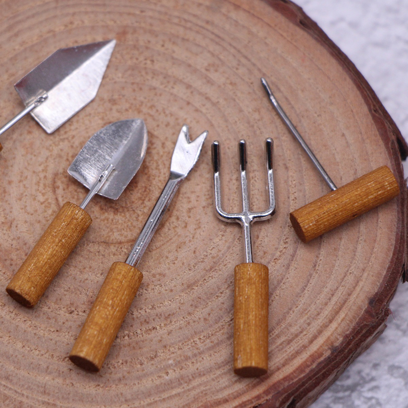 6Pcs/set Dollhouse Miniature S - Gardening Tools For Kids 评论和价格