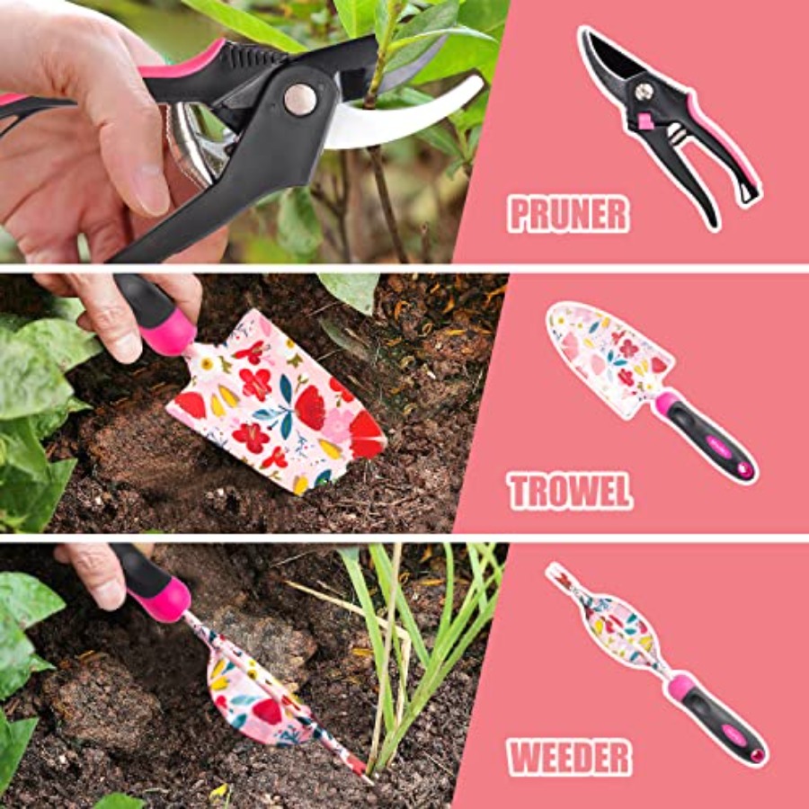 20-Piece Gardening Tool Set fo - Gardening Tools Pink 评论和价格
