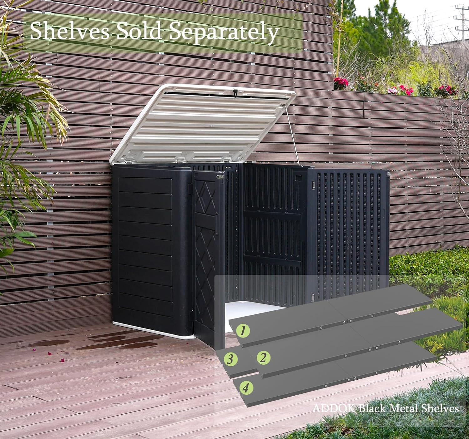Weather-Resistant Horizontal O - Gardening Tools Storage 评论和价格