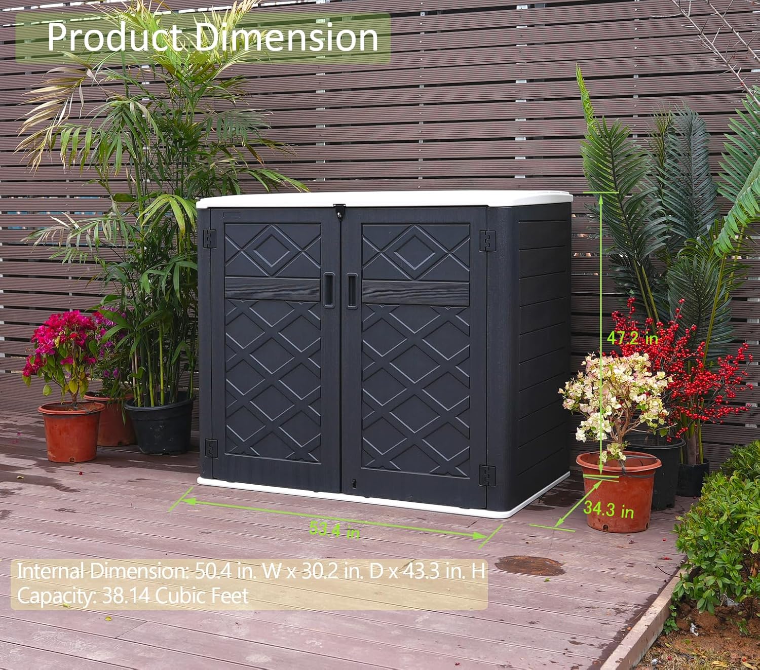 Weather-Resistant Horizontal O - Gardening Tools Storage 评论和价格