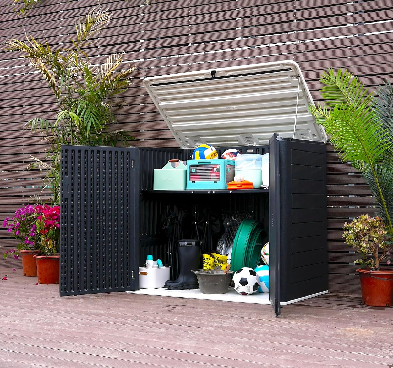 Weather-Resistant Horizontal O - Gardening Tools Storage 评论和价格