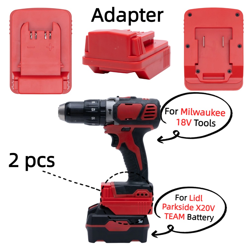 2 Pcs Battery Adapter for Lidl - Gardening Tools Lidl 评论和价格