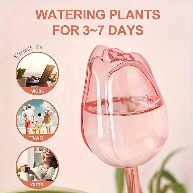 1/8pcs Premium Pink Self Water - Gardening Tools And Equipment 评论和价格