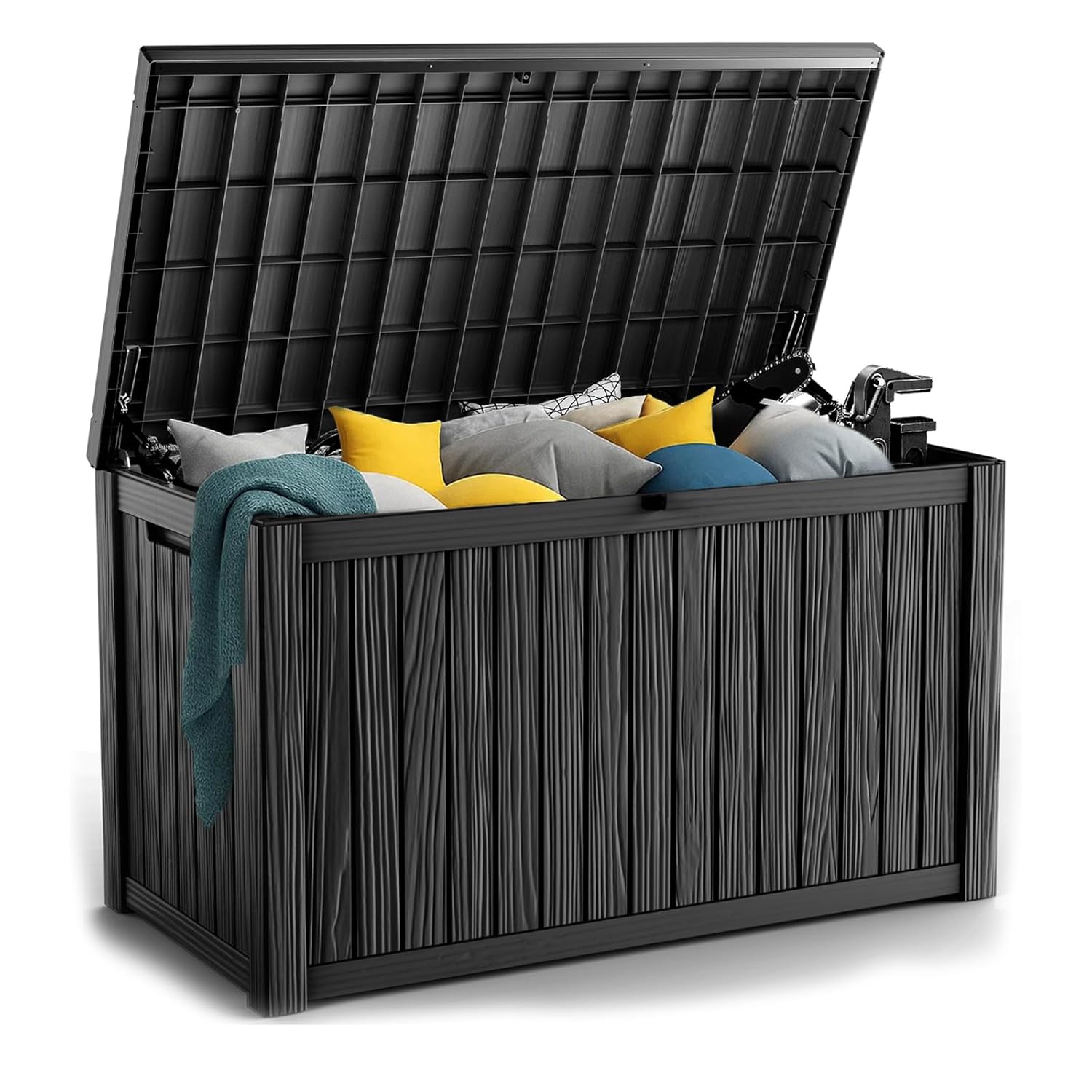 180Gal Lockable Resin Deck Box - Gardening Tools Storage 评论和价格
