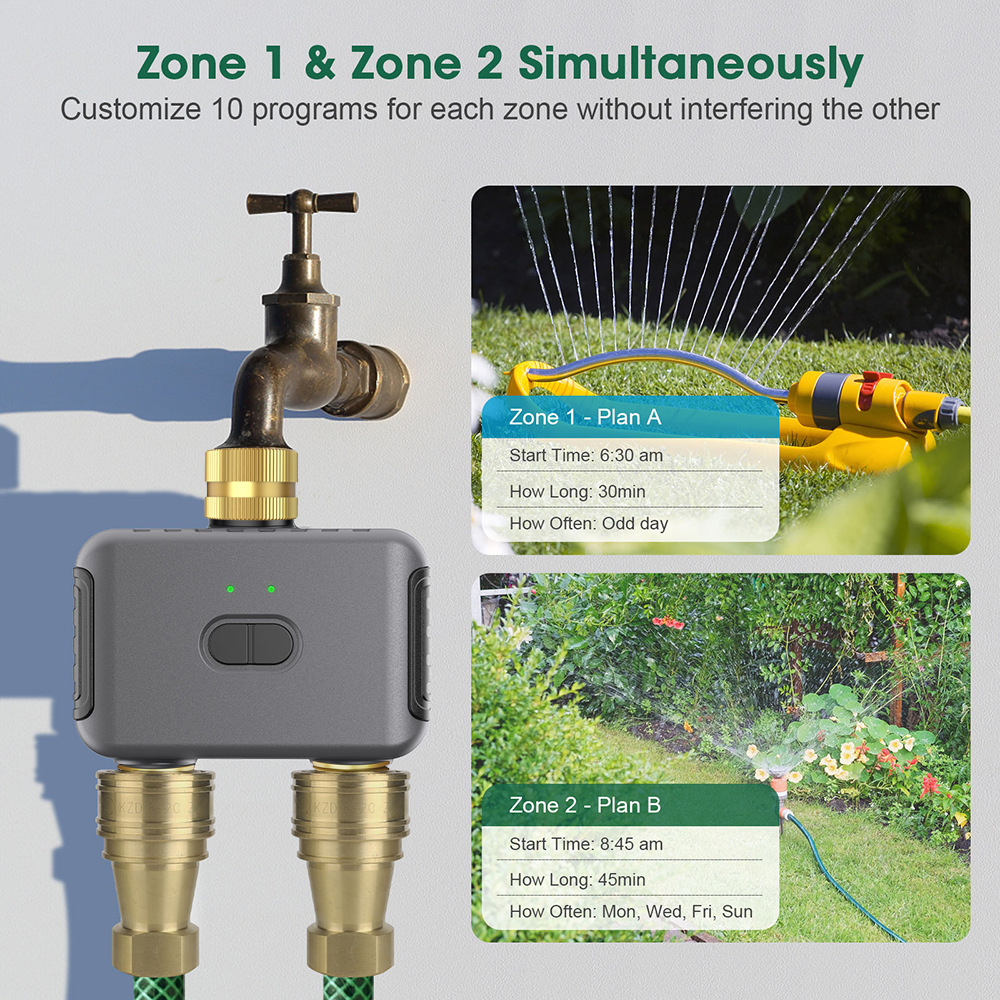 Tuya 2 Zone Watering Timer Gar - Gardening Tools And Equipment 评论和价格